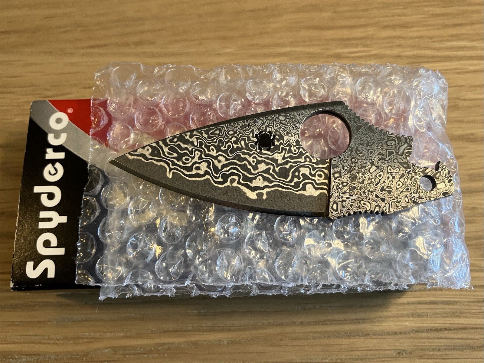 RARE Spyderco Dragonfly 2 Damascus KnifeJoy Exclusive Blade C28PDBL2 VG-10 Japan