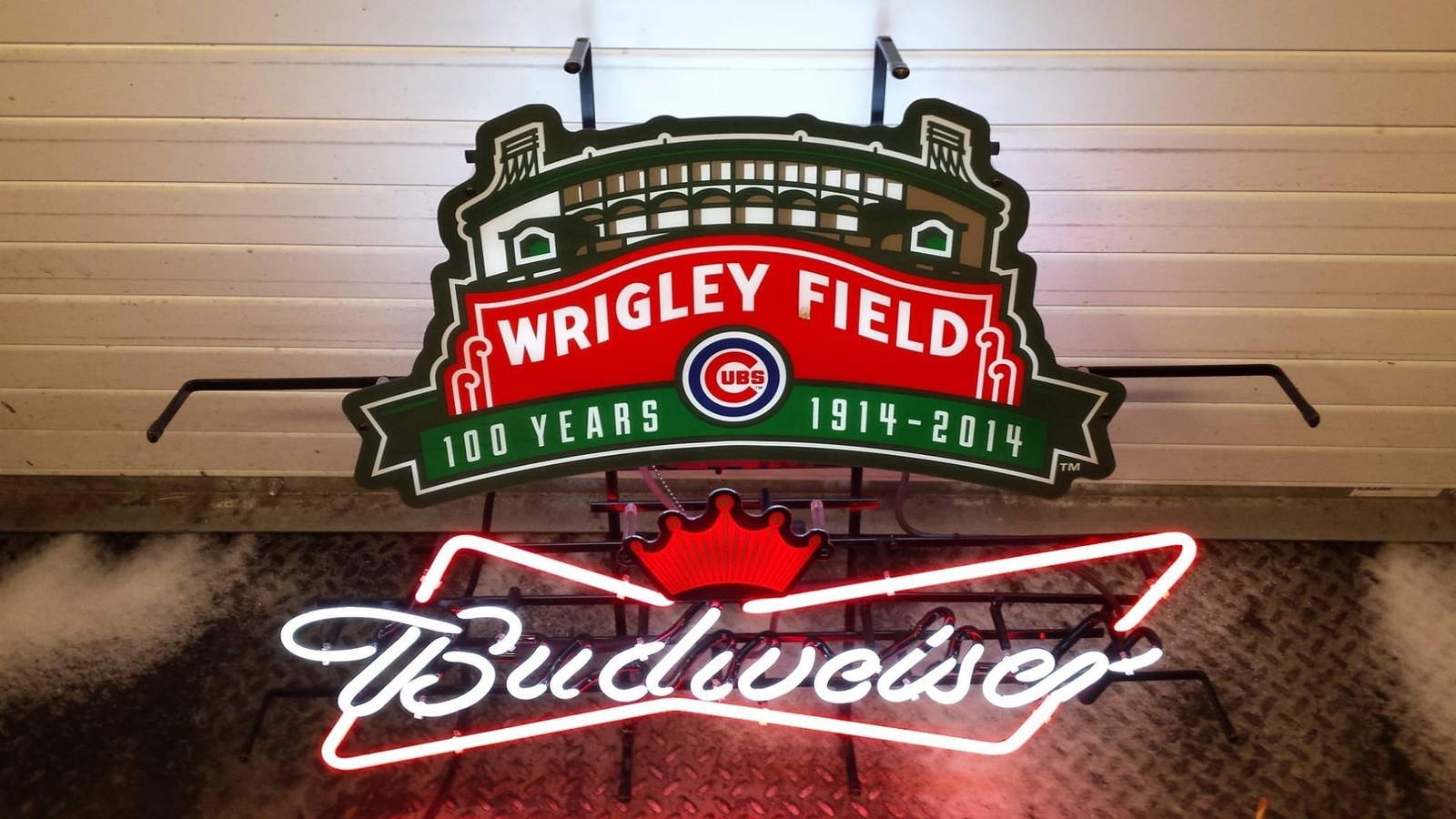 Chicago Cubs Wrigley Field 100 Year 24"x20" Neon Light Sign Lamp Wall Decor Bar Chicago Cubs Wrigley Field 100 Year 24"x20" Neon Light Sign Lamp Wall Decor Bar