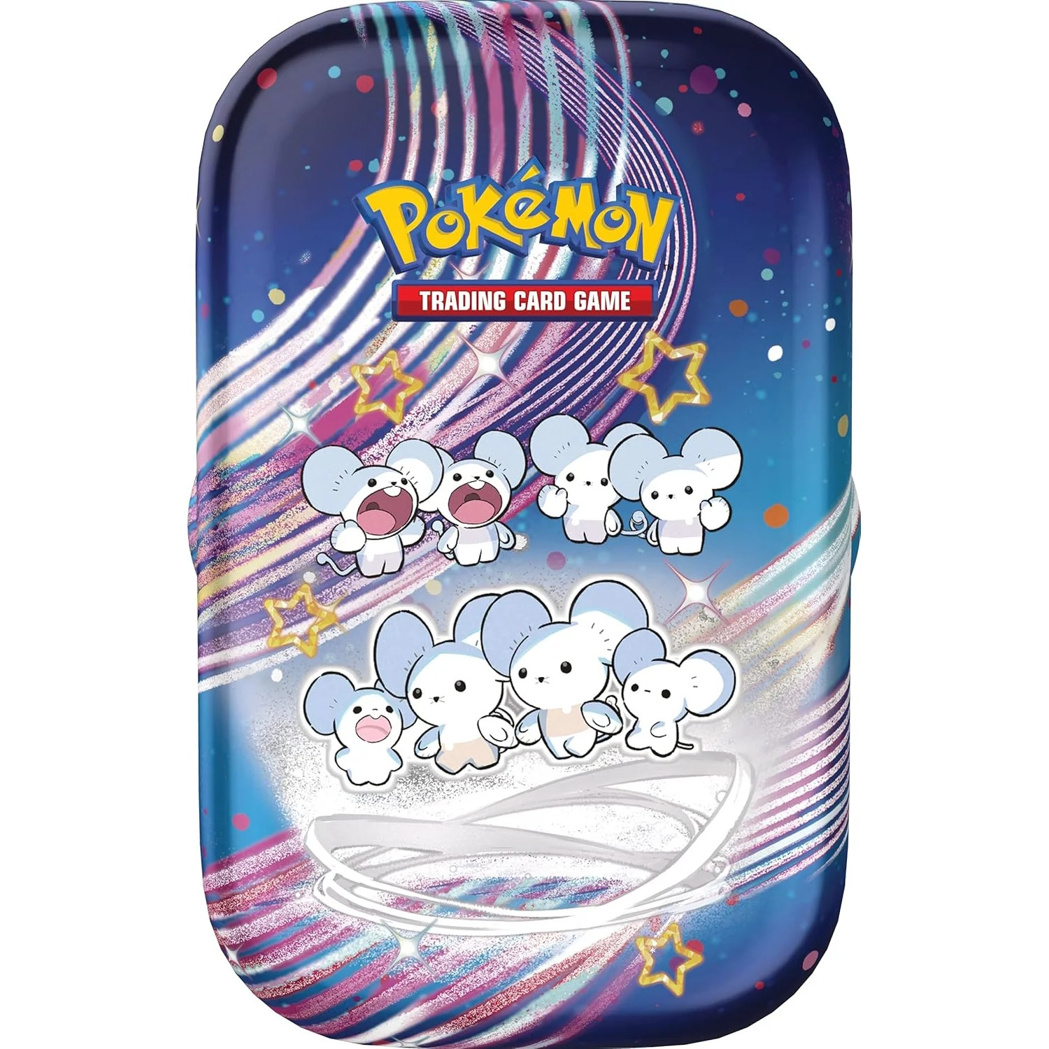 Pokemon TCG: Scarlet & Violet: Paldean Fates Mini Tin - Maushold Pokemon TCG: Scarlet & Violet: Paldean Fates Mini Tin - Maushold