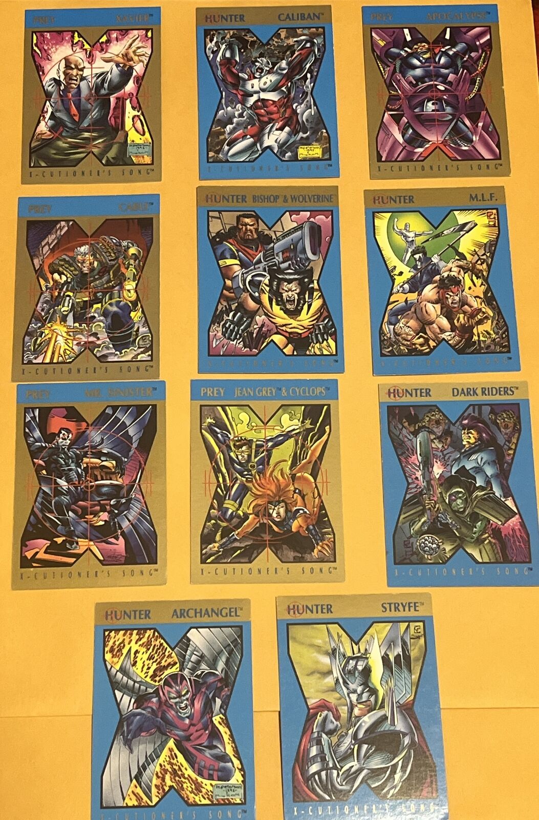 1992 X-Men “X-Cutioners Song” Cards You Pick 