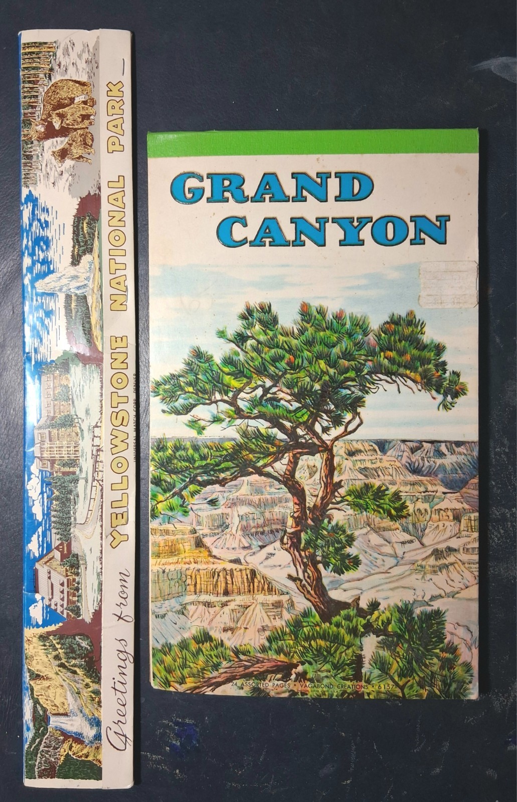 Lot 2 VTG National Parks Souvenirs 12" Yellowstone Matchbook & Grand C. Note Pad Lot 2 VTG National Parks Souvenirs 12" Yellowstone Matchbook & Grand C. Note Pad
