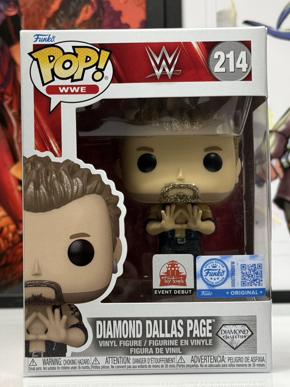 Funko Pop WWE Diamond Dallas Page #214 Diamond Collection Toy Temple LE 500 Funko Pop WWE Diamond Dallas Page #214 Diamond Collection Toy Temple LE 500