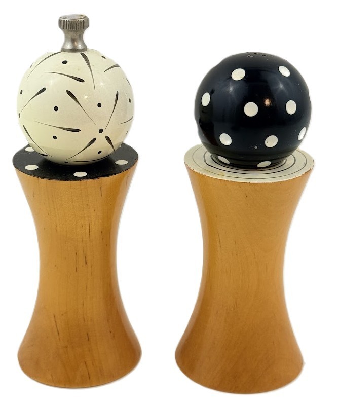 William Bounds Pep Art Wood Pepper Mills Grinders Set Robert Wilhelm William Bounds Pep Art Wood Pepper Mills Grinders Set Robert Wilhelm
