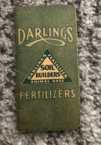 Fertilizer Book Darlings Fertilizers Animal Base Vintage Original 1940\'s Soil
