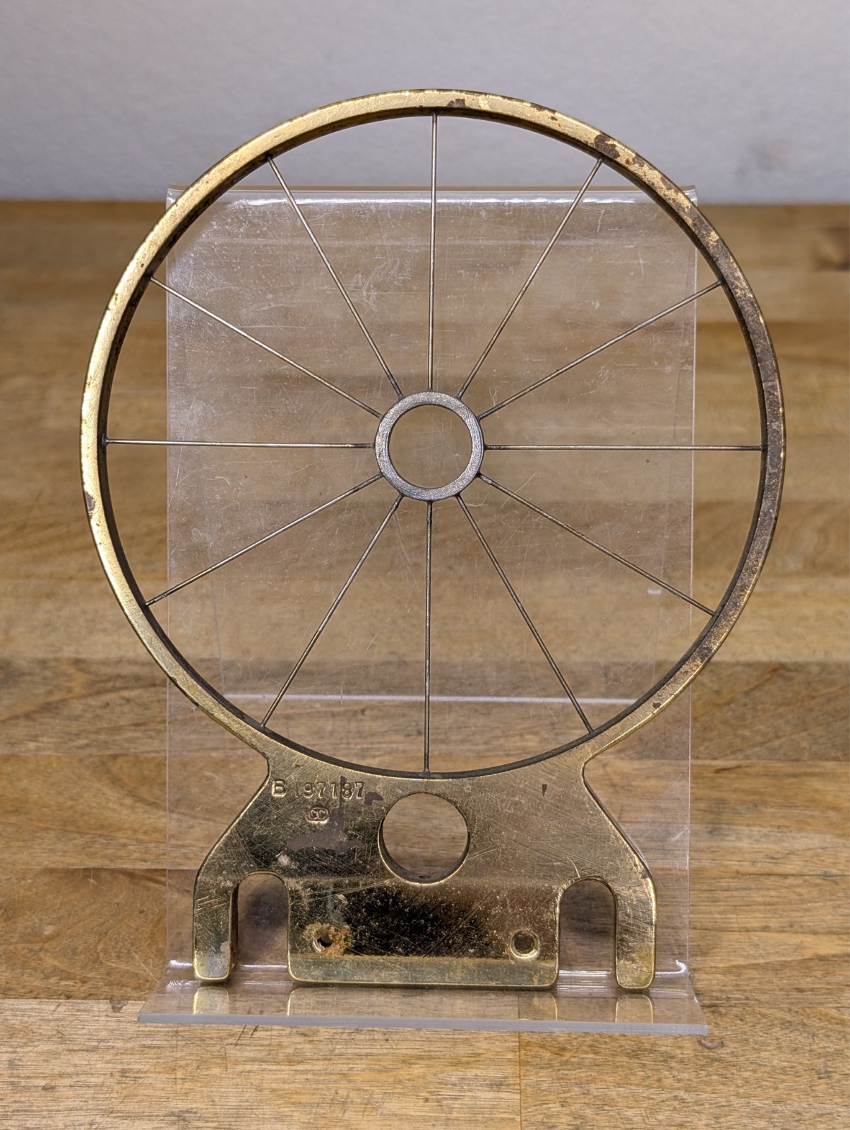 Original WWII US Ordnance Brass Spider Sight B197187 Browning ANM2 Anti Aircraft Original WWII US Ordnance Brass Spider Sight B197187 Browning ANM2 Anti Aircraft