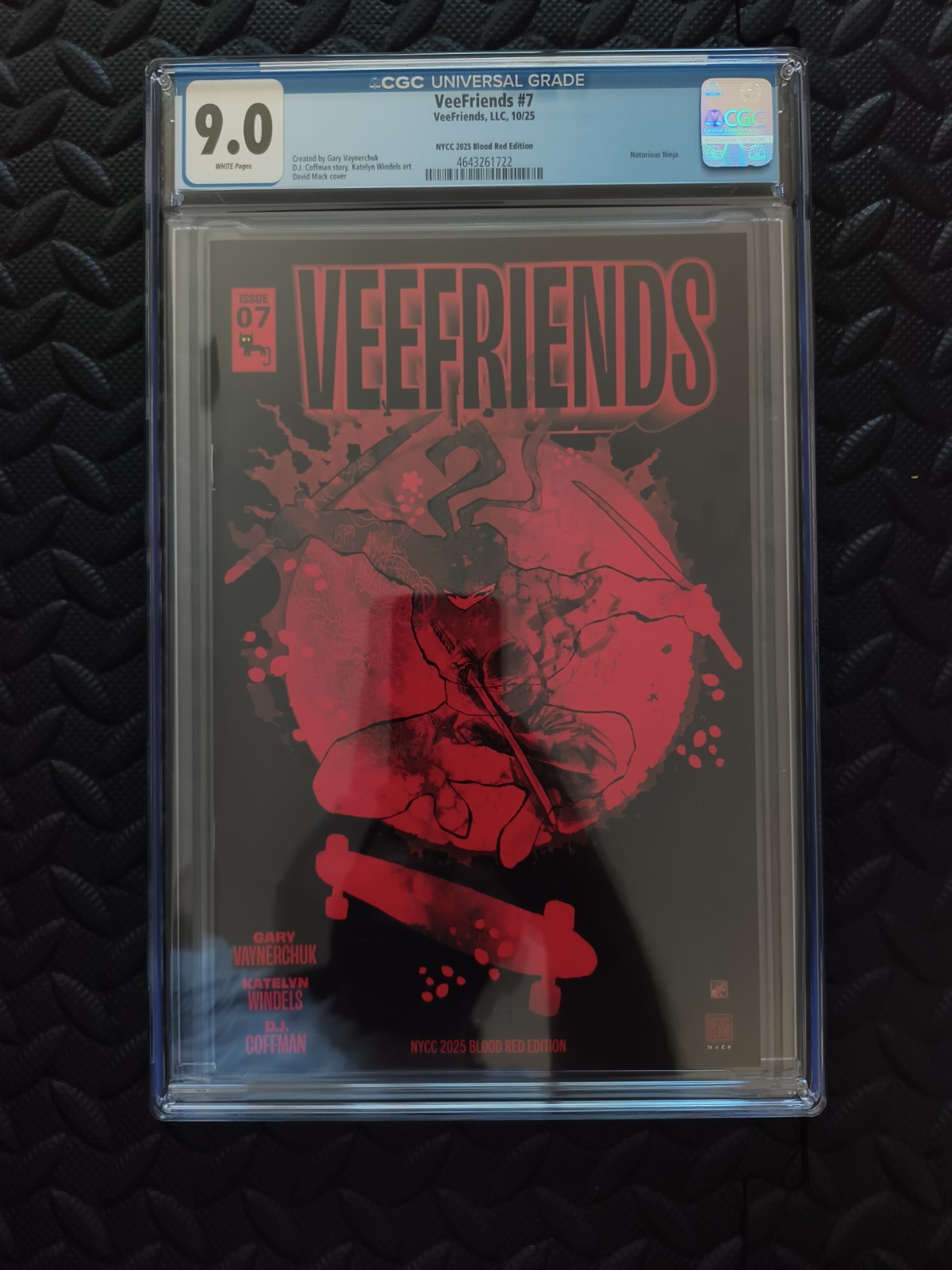 VeeFriends #7 NYCC 2025 Blood Red Edition David Mack Cover CGC 9.0