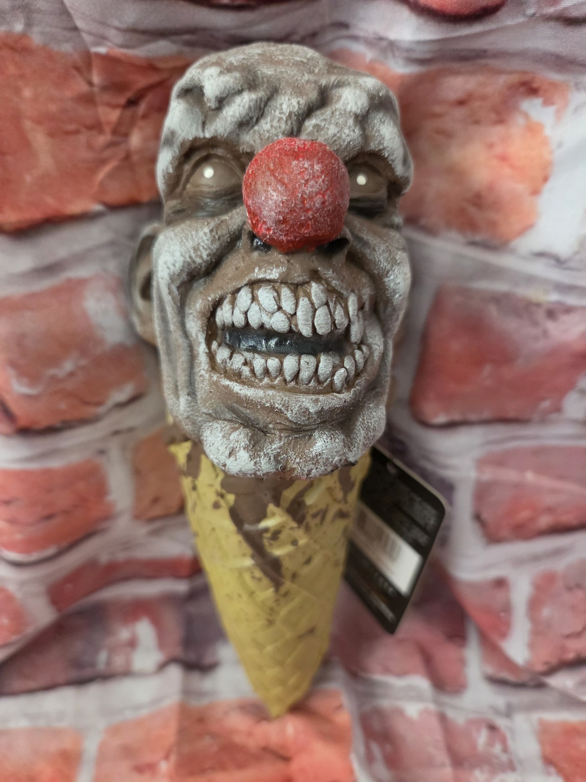 Ice Scream Single Scoop Cone Clown Halloween Latex Prop Oktober Studios Cream Ice Scream Single Scoop Cone Clown Halloween Latex Prop Oktober Studios Cream
