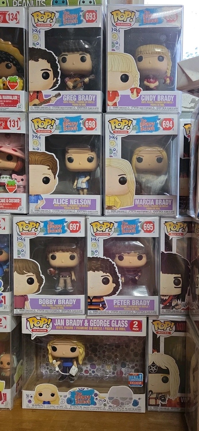 Funko Pop Television The Brady Bunch Lot of 7 including Jan & George 2-Pack Funko Pop Television The Brady Bunch Lot of 7 including Jan & George 2-Pack