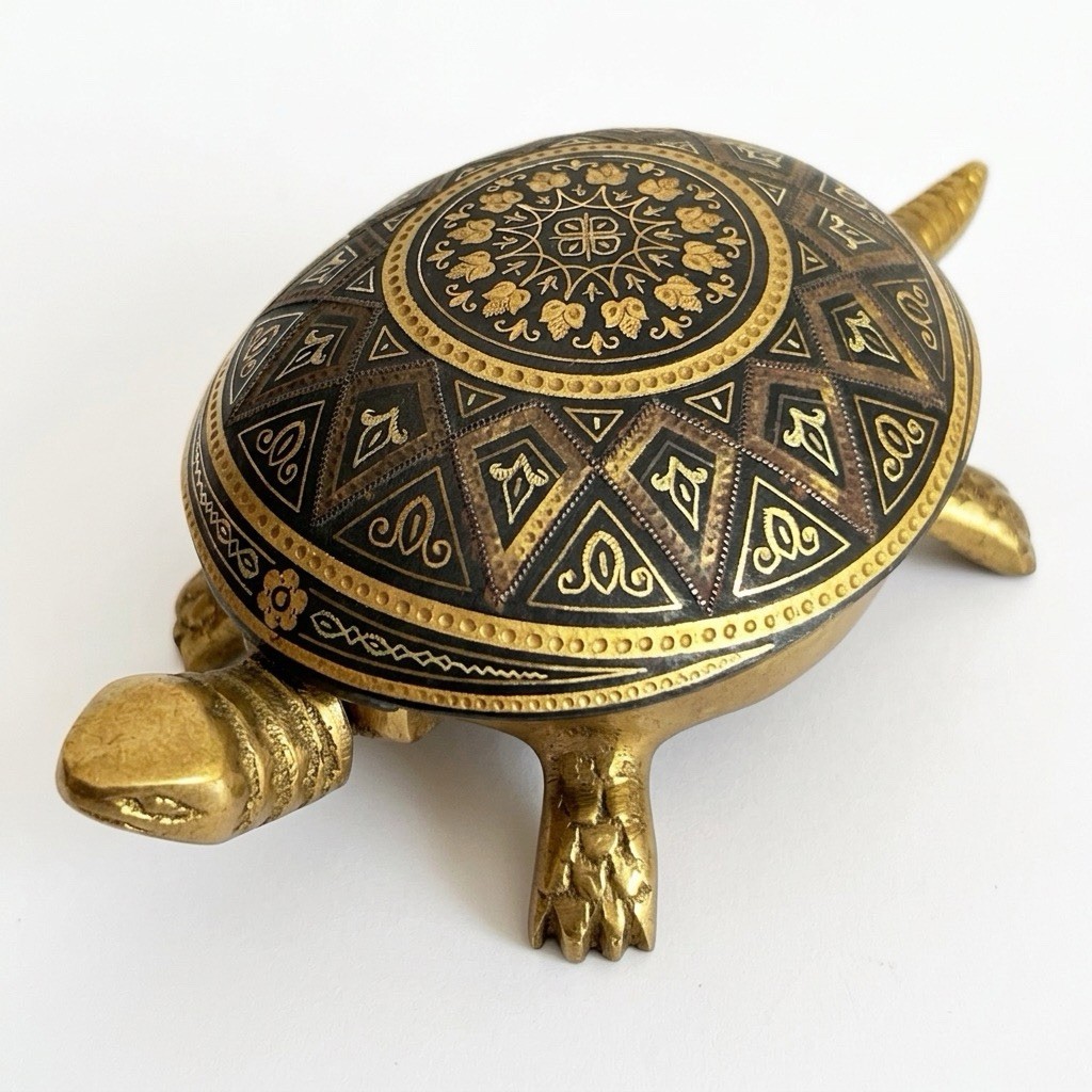 Vintage BOJ Eibar España Damascene Turtle Hotel Desk Bell Ornate Spain Beautiful Vintage BOJ Eibar España Damascene Turtle Hotel Desk Bell Ornate Spain Beautiful