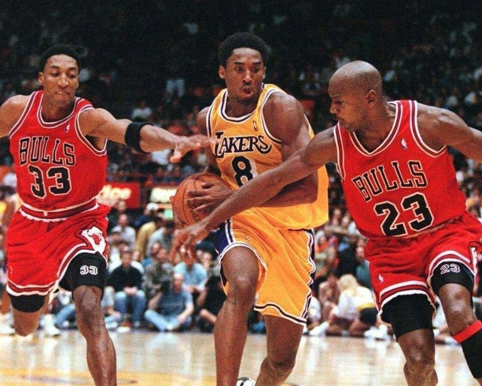 Kobe Bryant Los Angeles Lakers Michael Jordan 8X10 Photo Print