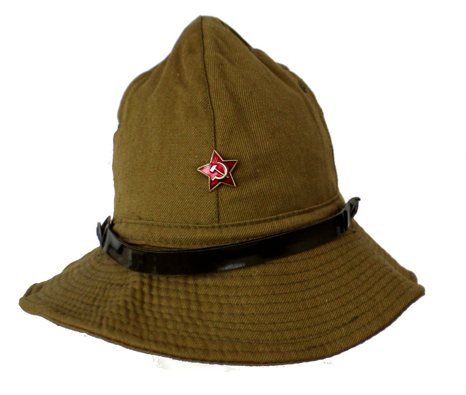 Vintage Original Soviet Army Afghan War Hat With USSR Military Factory Stamp #63 Vintage Original Soviet Army Afghan War Hat With USSR Military Factory Stamp #63