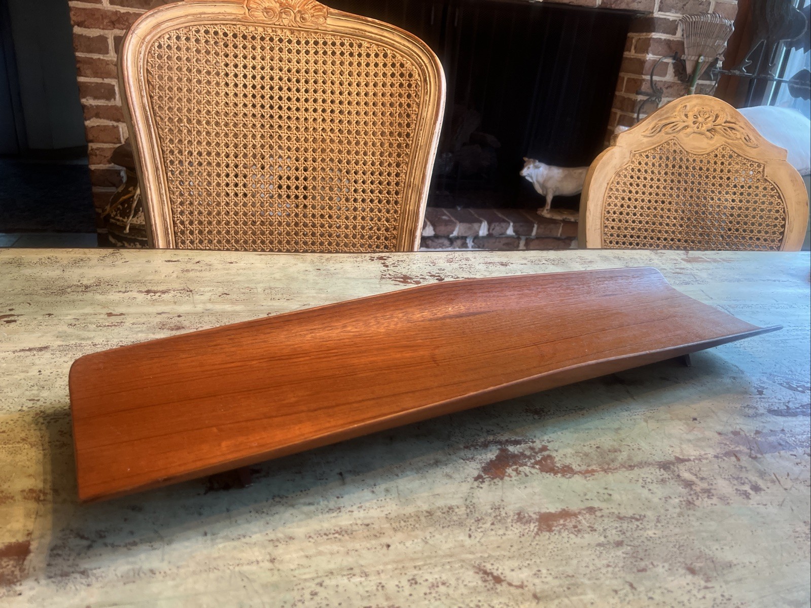 Vtg Large 1960’s Midcentury Danish Modern Maison Gourmet Teak Tray Denmark EUC Vtg Large 1960’s Midcentury Danish Modern Maison Gourmet Teak Tray Denmark EUC