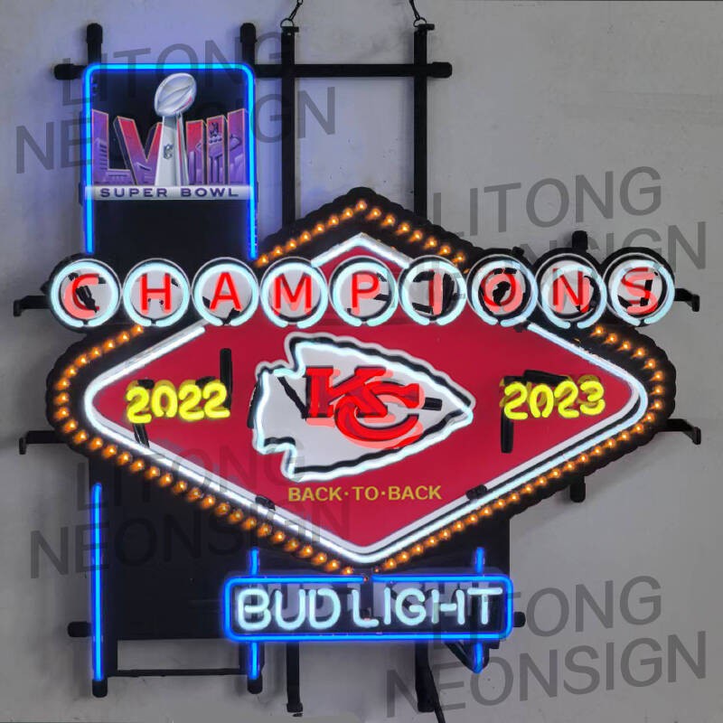 US STOCK Kansas City Sport Chiefs Champions LED Beer Neon Sign With Dimmer 24x24 US STOCK Kansas City Sport Chiefs Champions LED Beer Neon Sign With Dimmer 24x24