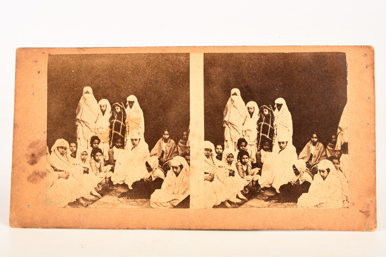 1856 Stereoview Photo 6¾x3⅜" - Moorish Women & Black Woman Algiers Algeria V28 1856 Stereoview Photo 6¾x3⅜" - Moorish Women & Black Woman Algiers Algeria V28