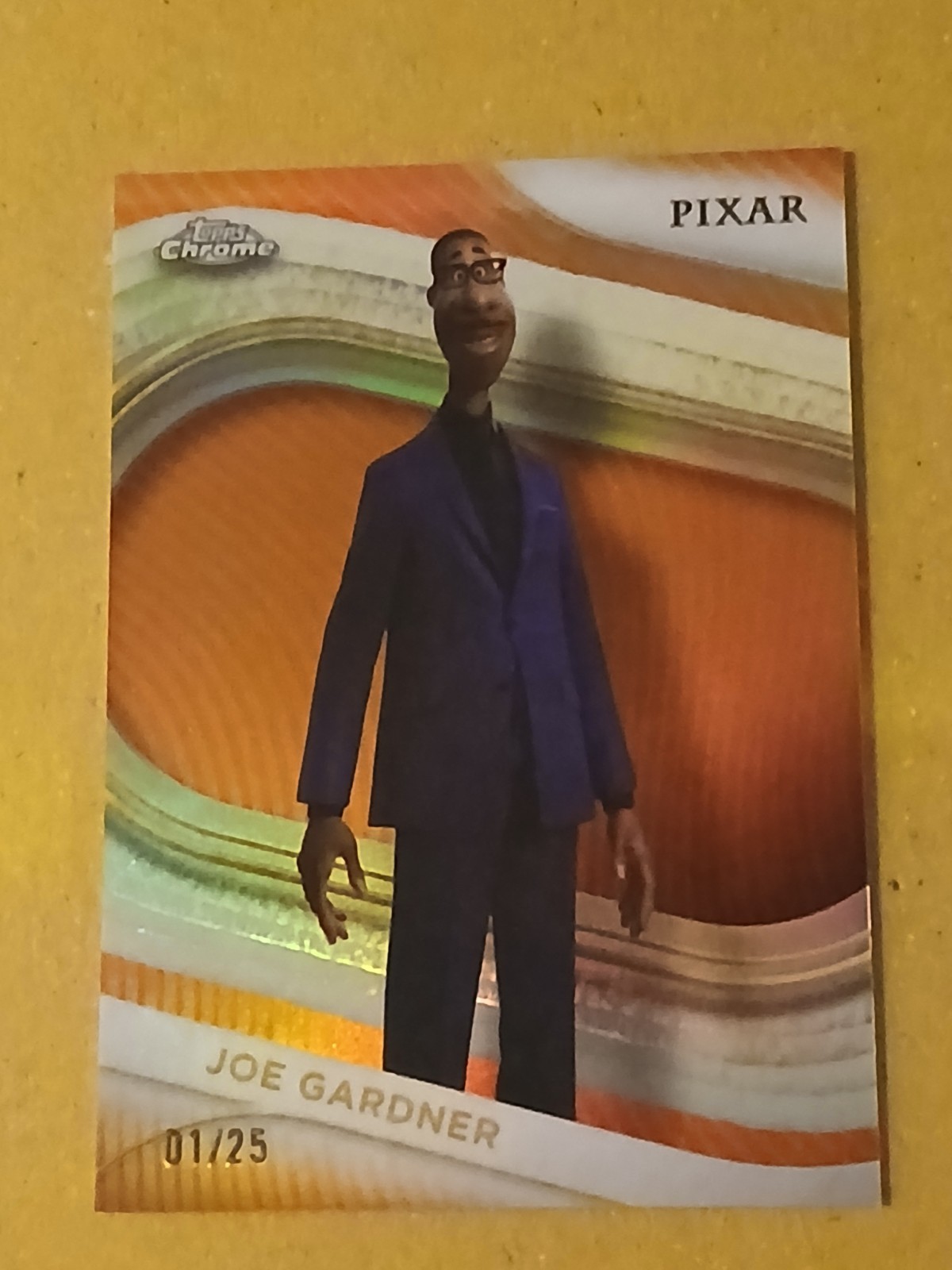 2025 Topps Chrome Pixar Joe Gardner Soul Serial Numbered 1/25 (First on print) 2025 Topps Chrome Pixar Joe Gardner Soul Serial Numbered 1/25 (First on print)