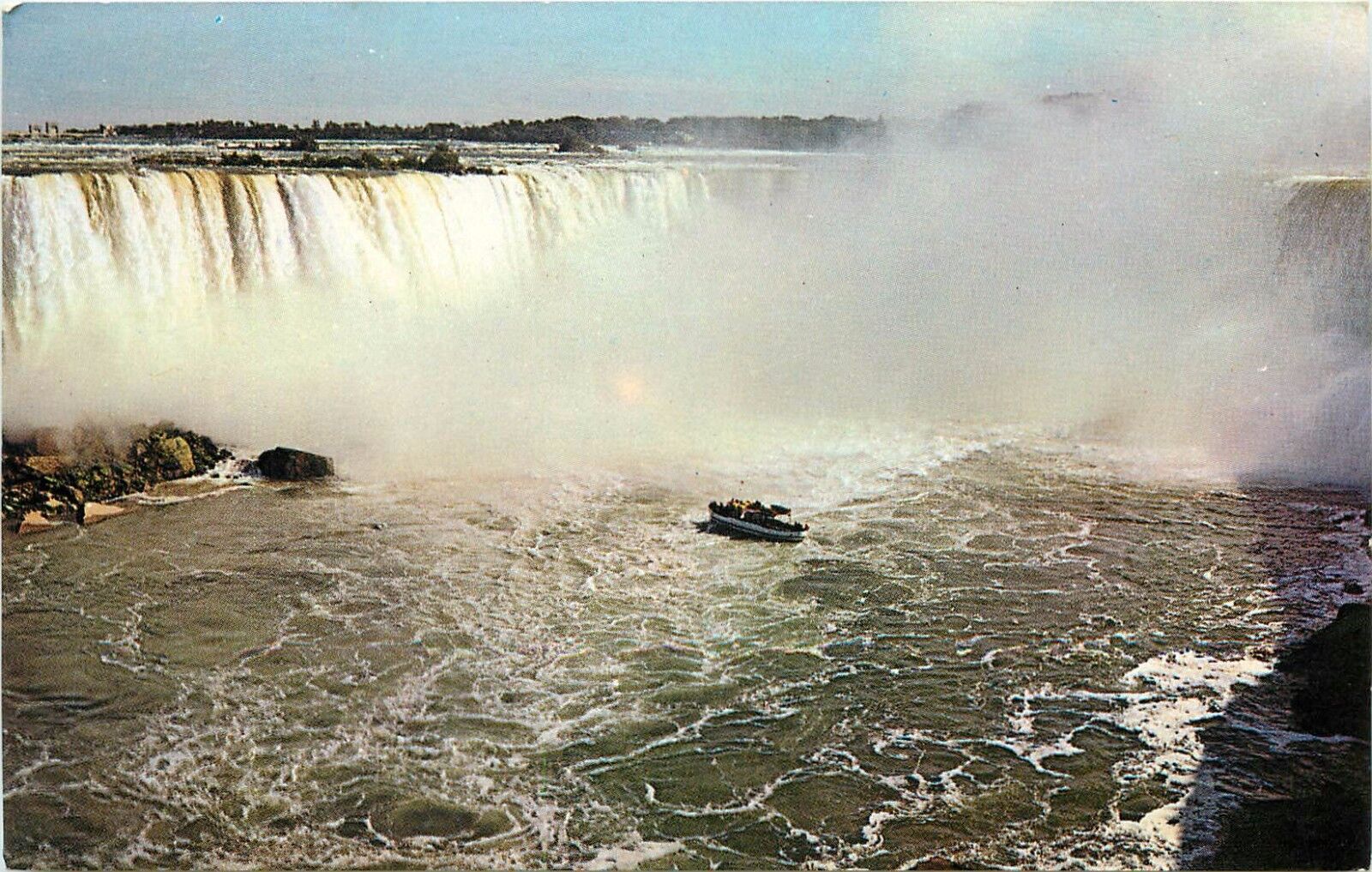Niagara Falls Horseshoe Ontario Canada Maid of the Mist Postcard