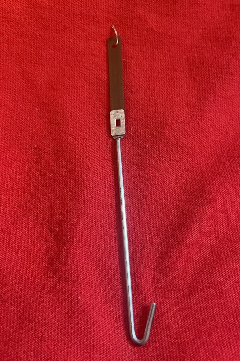 ANTIQUE SETH THOMAS CLOCKS 1 PC PENDULUM ROD SUSPENSION SPRING 4" W/ HOOK ANTIQUE SETH THOMAS CLOCKS 1 PC PENDULUM ROD SUSPENSION SPRING 4" W/ HOOK
