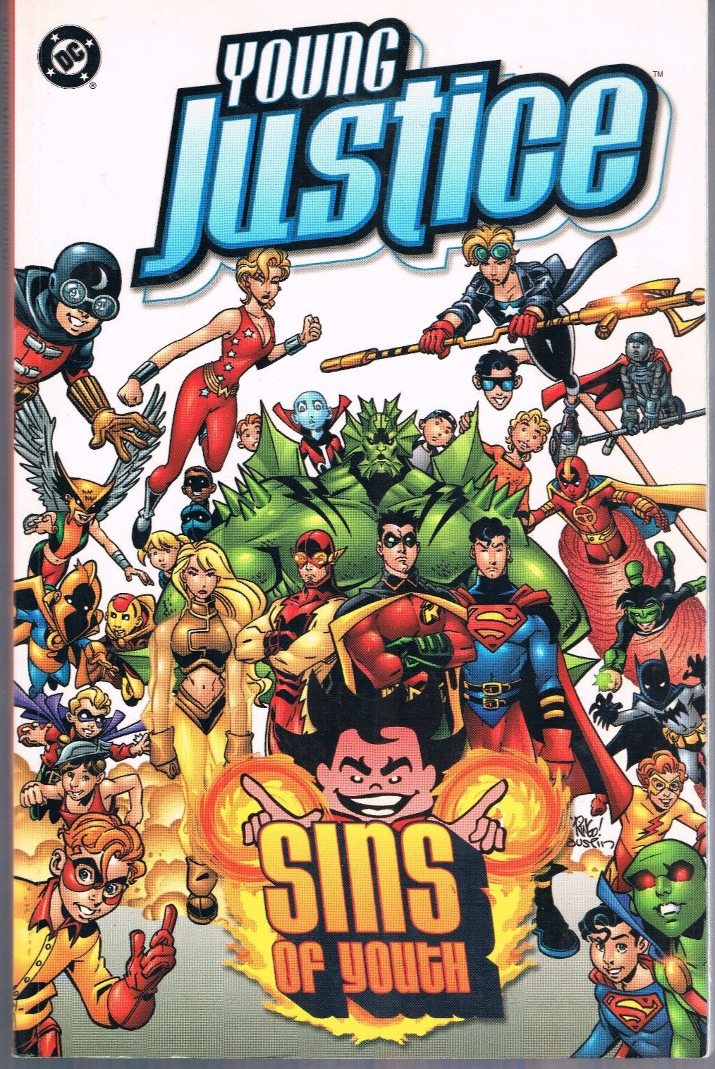 Young Justice: Sins of Youth by Peter David, 1st Print 2000, TPB DC Comics OOP