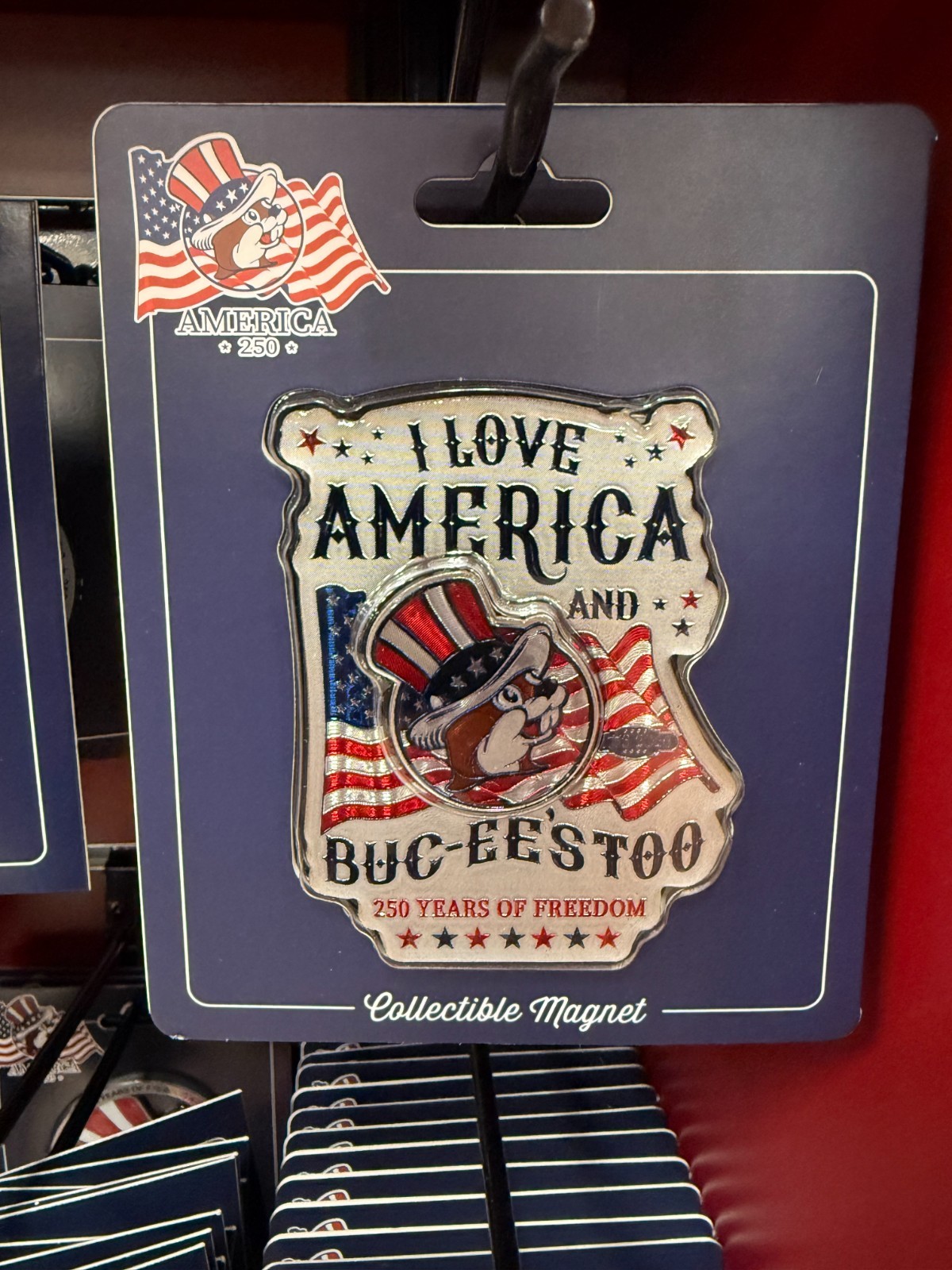 New Buc-ee's Souvenir Magnet 4th of July 250th Anniversey New Buc-ee's Souvenir Magnet 4th of July 250th Anniversey
