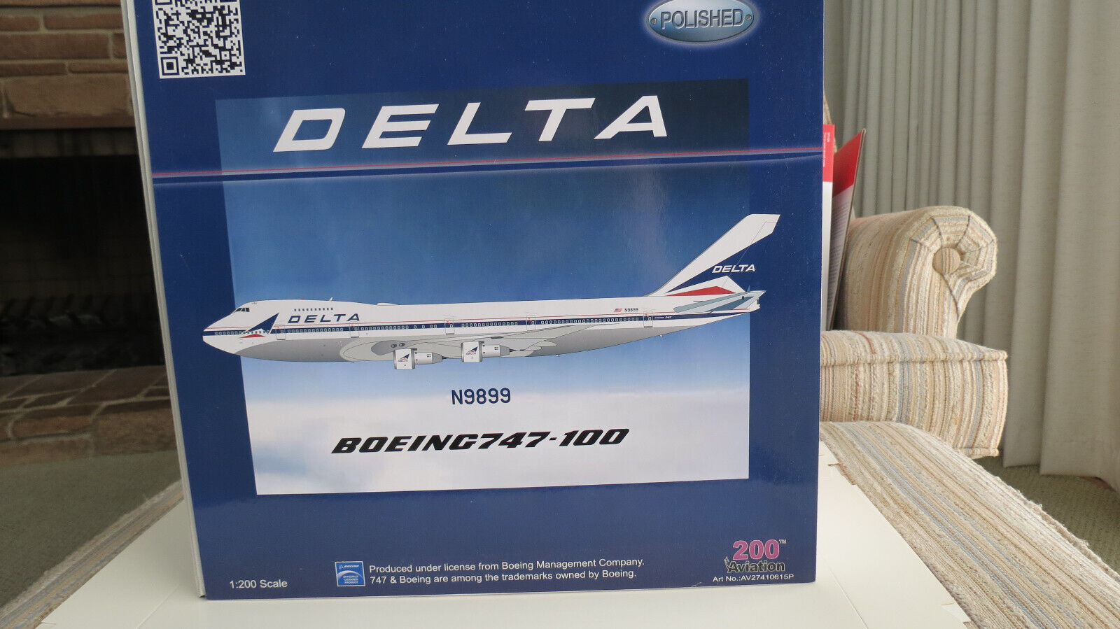Very Rare Aviation 200 Delta Airlines Widget Livery 747-100 1/200