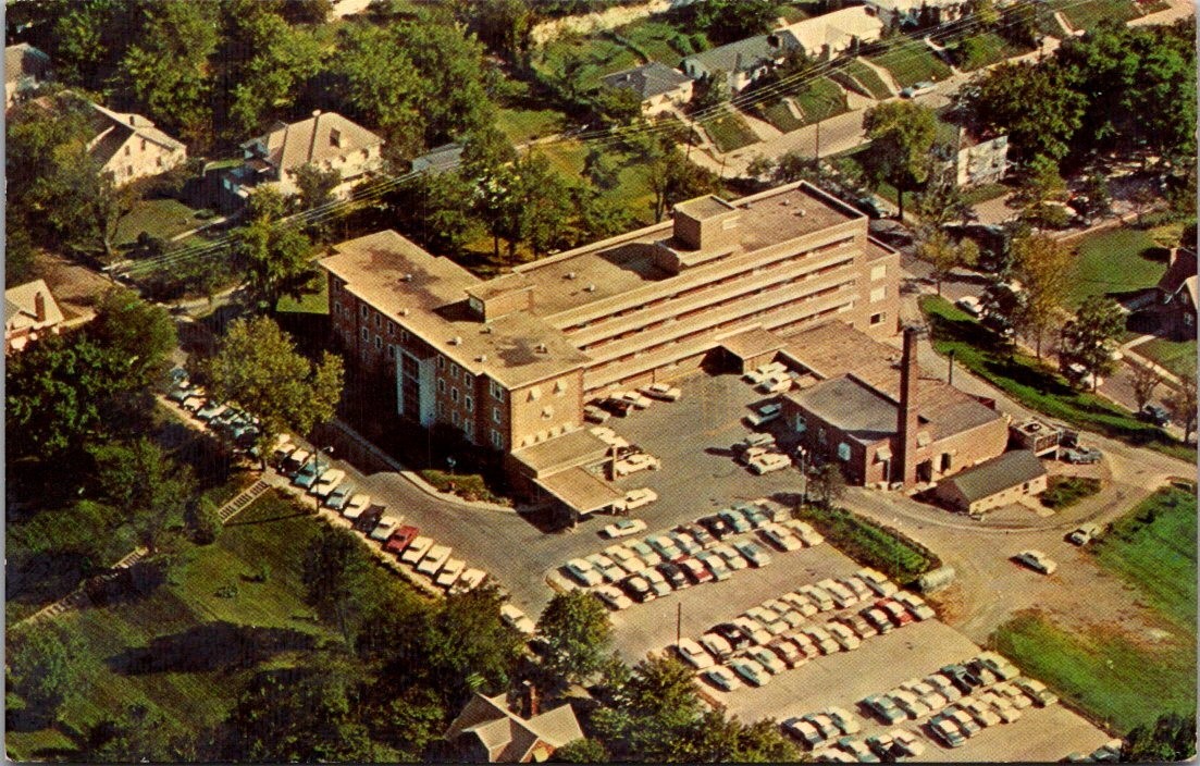 Cape Girardeau MO Southeast Missouri Hospital 1965 Aerial View Chrome Postcard Cape Girardeau MO Southeast Missouri Hospital 1965 Aerial View Chrome Postcard