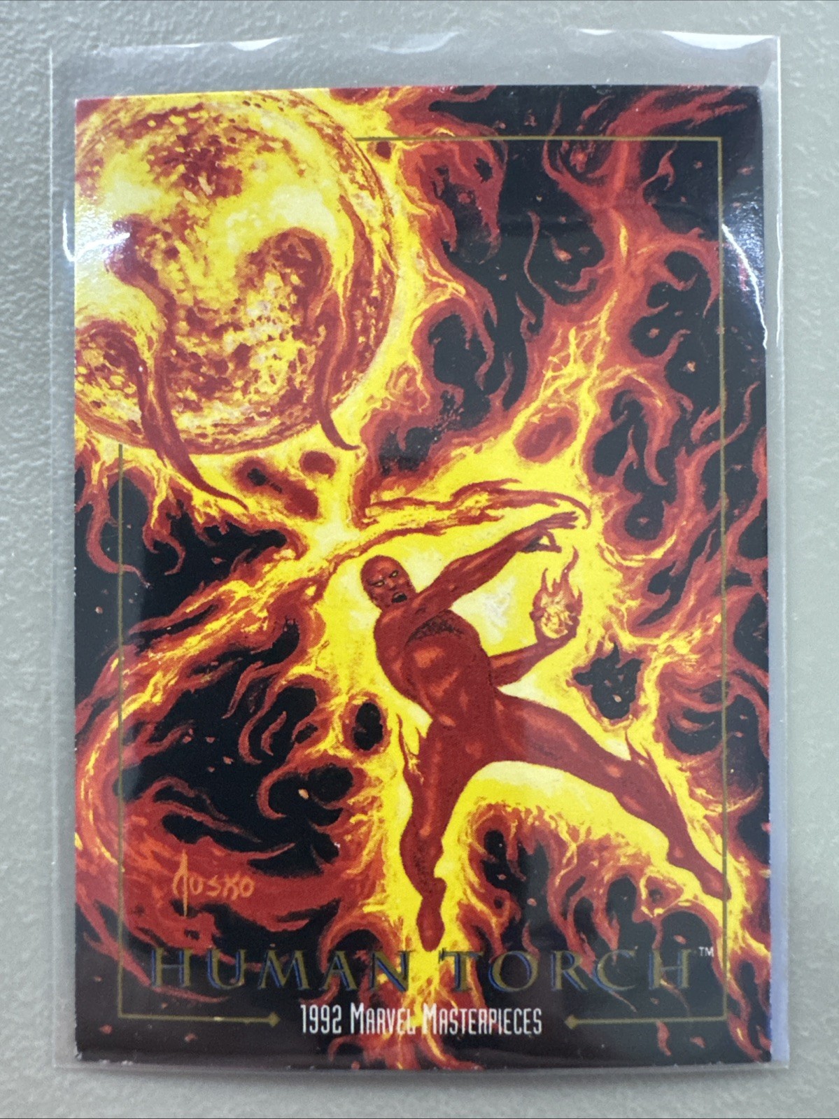 1992 SkyBox Marvel Masterpieces # 31 Human Torch