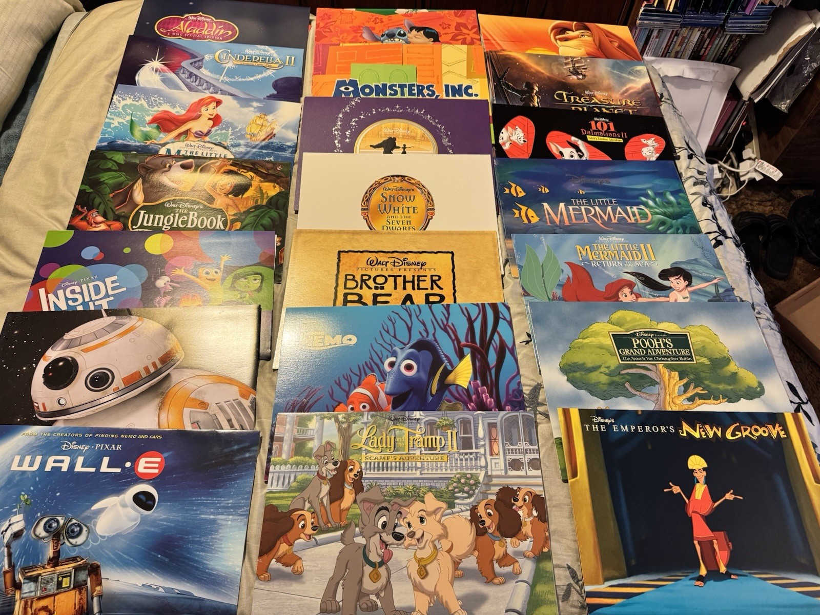 Vintage Disney Store Commemorative Lithograph Prints LOT Of 62 Singles & Sets