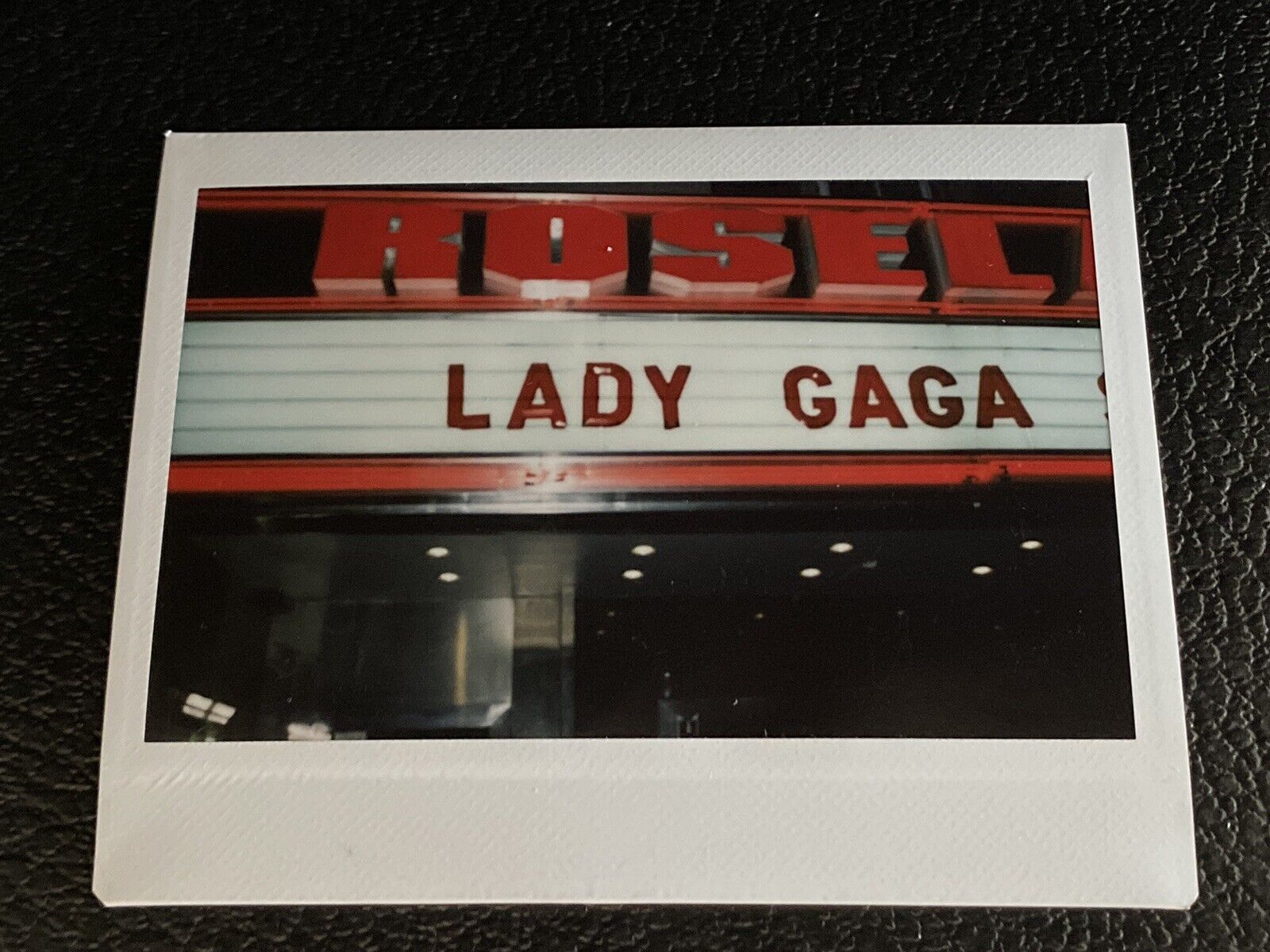 Lady Gaga Roseland Ballroom Marquee Original Instax Photo Fujifilm Polaroid NYC