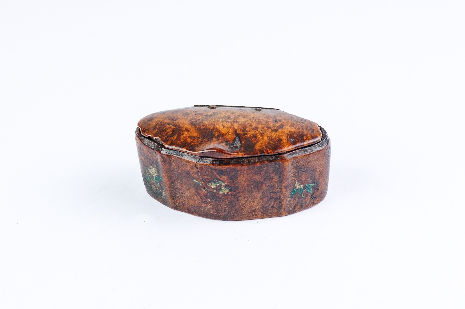 Antique Victorian Leather 'Hooks & Eyes' Notions Box, London, 19th C.