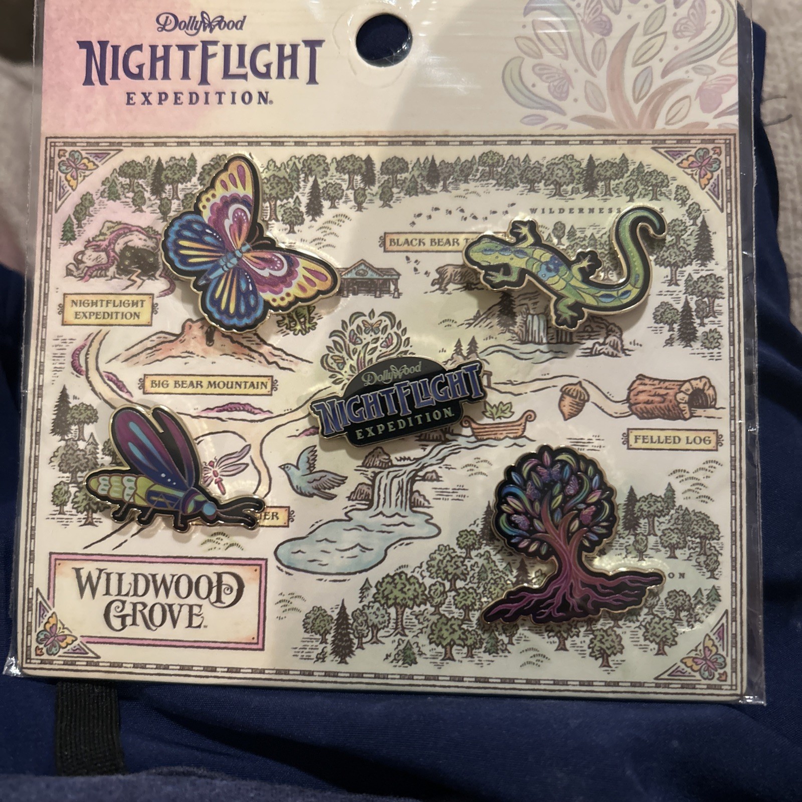 Set Of Dolly Partons , Dollywood Pins , 5 In Each Pack  Night Flight