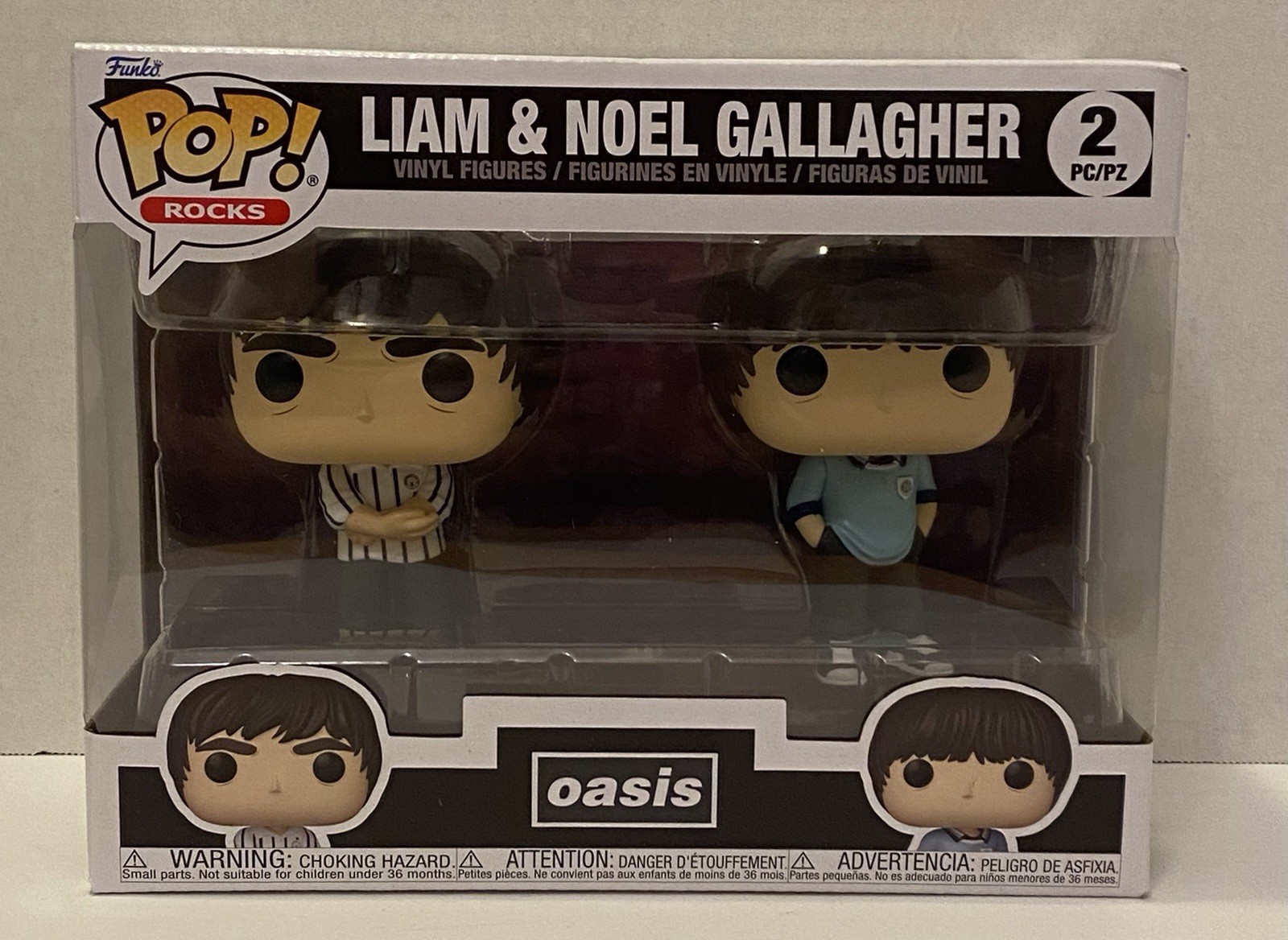 Funko Pop Rocks Oasis Liam & Noel Gallagher 2-Pack Band Vinyl Figure Funko Pop Rocks Oasis Liam & Noel Gallagher 2-Pack Band Vinyl Figure