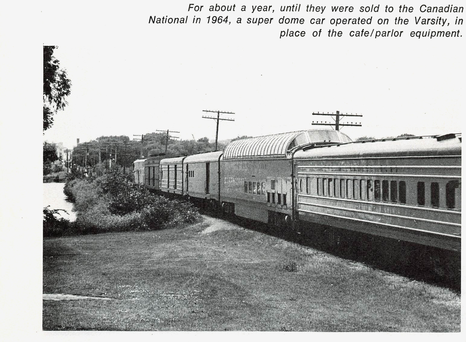Milwaukee Rd Varsity Train Displays Super Dome Car 5.25" x 3.75" Vtg Mag Excerpt