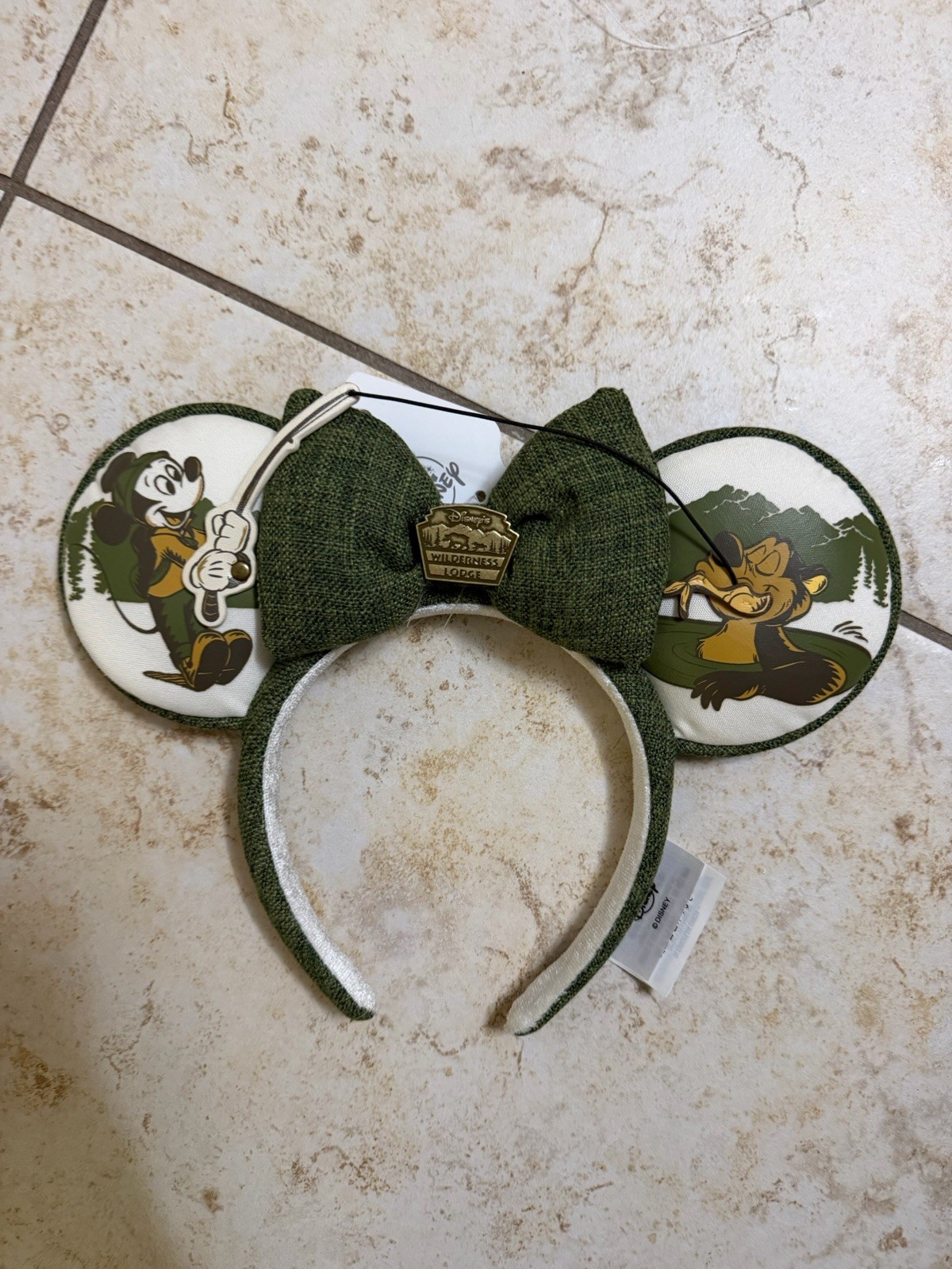 NEW Disney Parks WDW Wilderness Lodge Resort Mickey Mouse Humphrey Ears Headband NEW Disney Parks WDW Wilderness Lodge Resort Mickey Mouse Humphrey Ears Headband