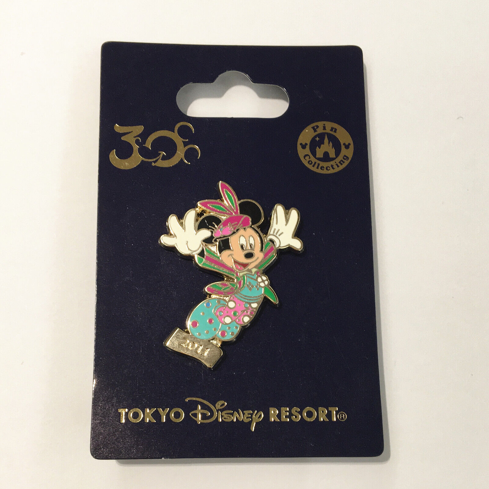Japan Disney Pin Tokyo 2011 Minnie Mouse Dancing New Cute