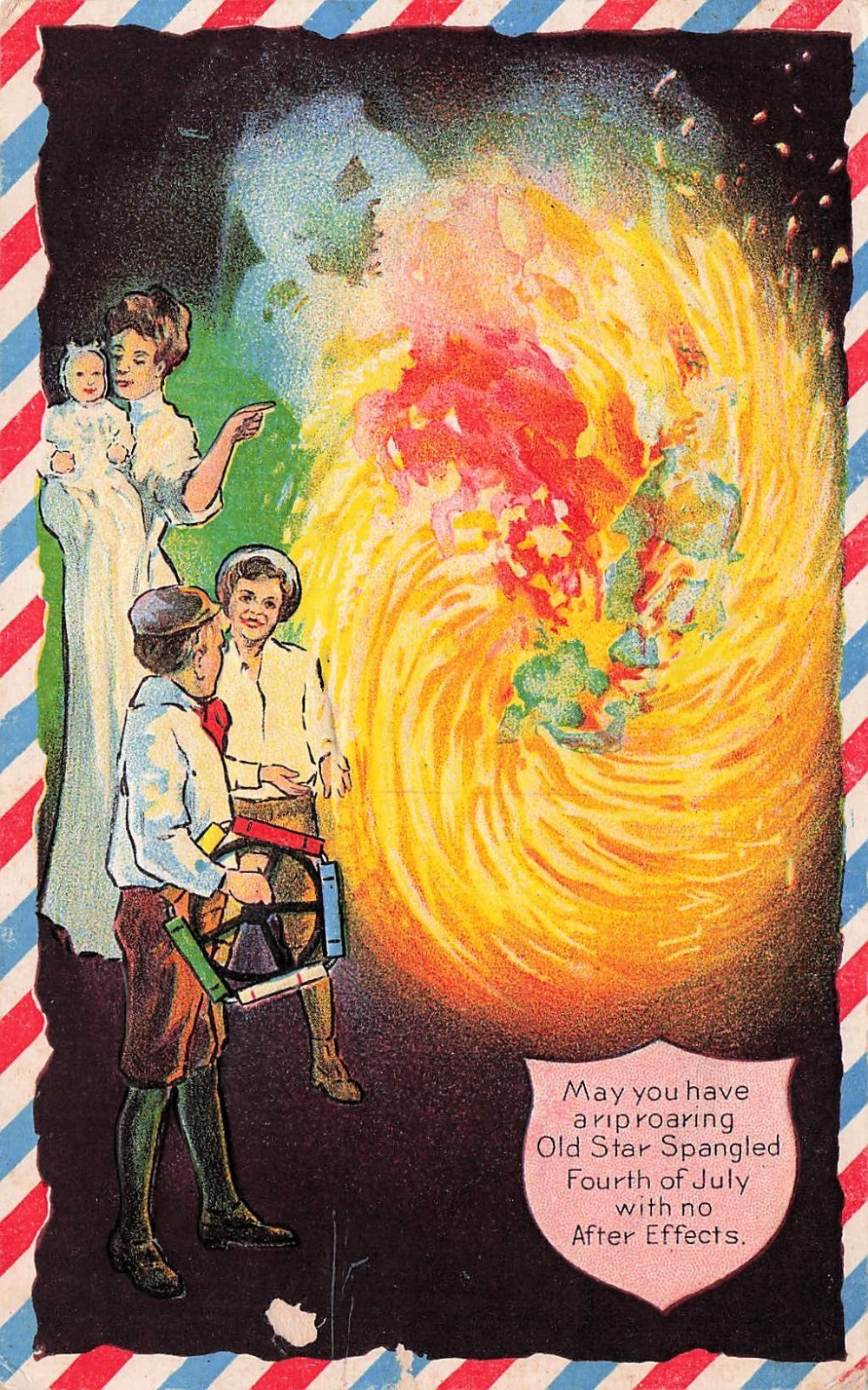 4th of July Patriotic Flag Independence Day Freedom Fireworks Vtg Postcard I34 4th of July Patriotic Flag Independence Day Freedom Fireworks Vtg Postcard I34