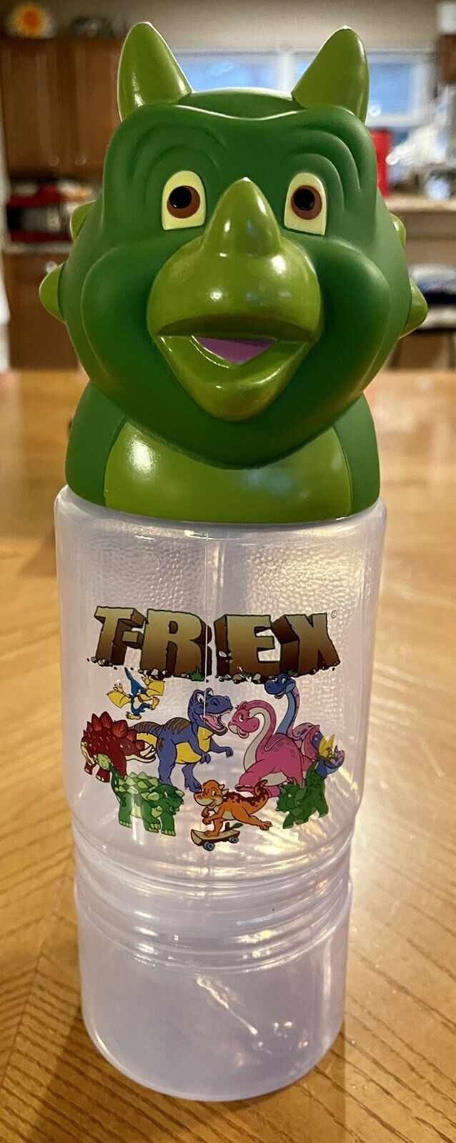 Rainforest Cafe Green T Rex Souvenir Cup Water Bottle Tumbler & Snack B2