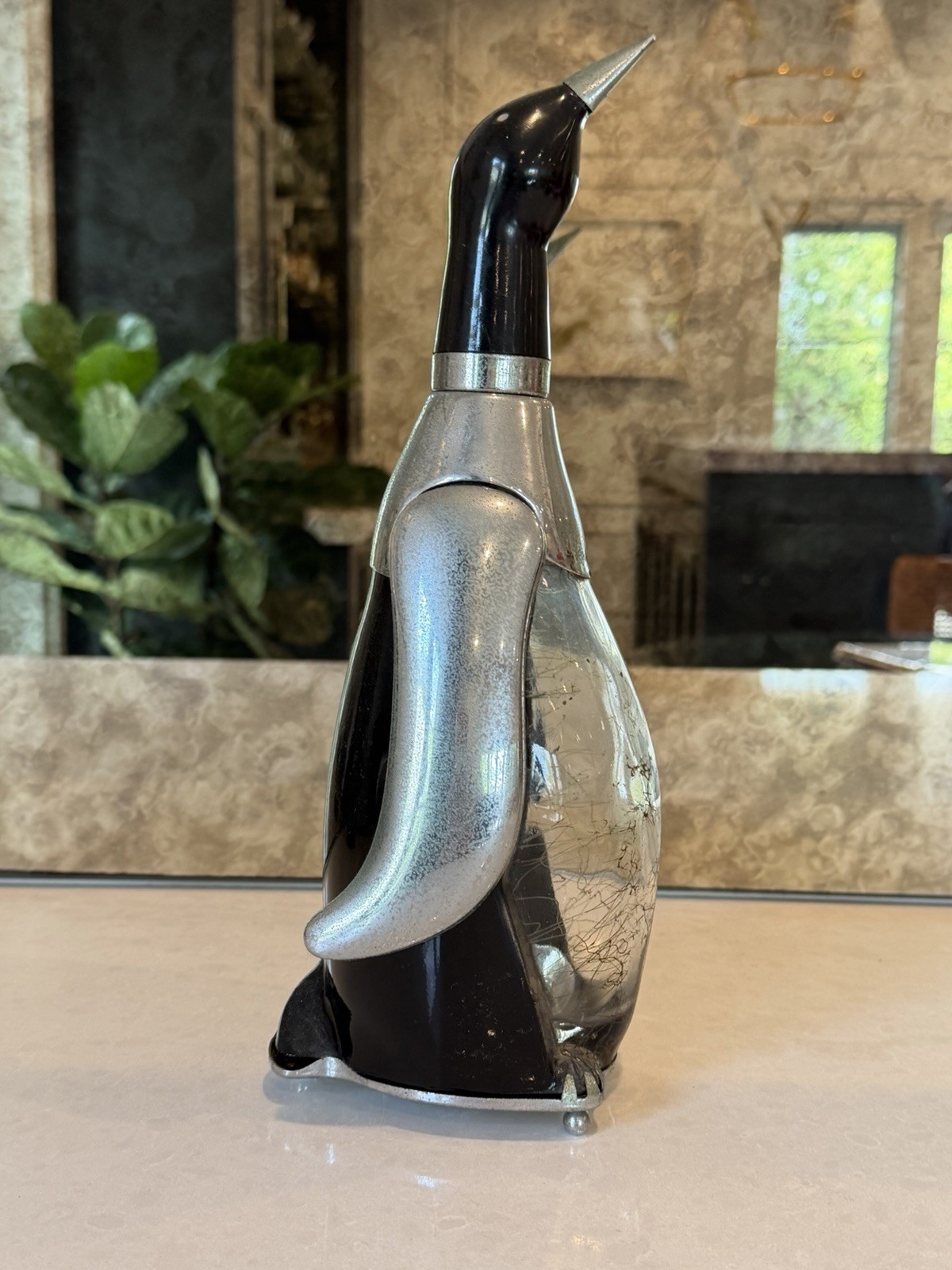 Vintage 1960s Penguin Liquor Decanter Music Box How Dry I Am Japan MCM Barware Vintage 1960s Penguin Liquor Decanter Music Box How Dry I Am Japan MCM Barware