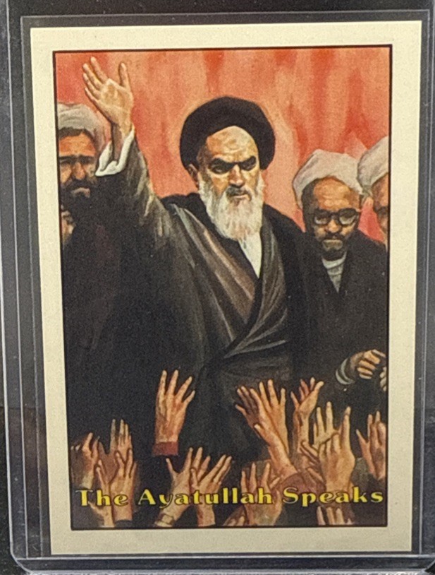 1987 Piedmont Candy Co Terrorists Attack #4 Ayatollah Ali Khomeini Rookie 2/28 1987 Piedmont Candy Co Terrorists Attack #4 Ayatollah Ali Khomeini Rookie 2/28