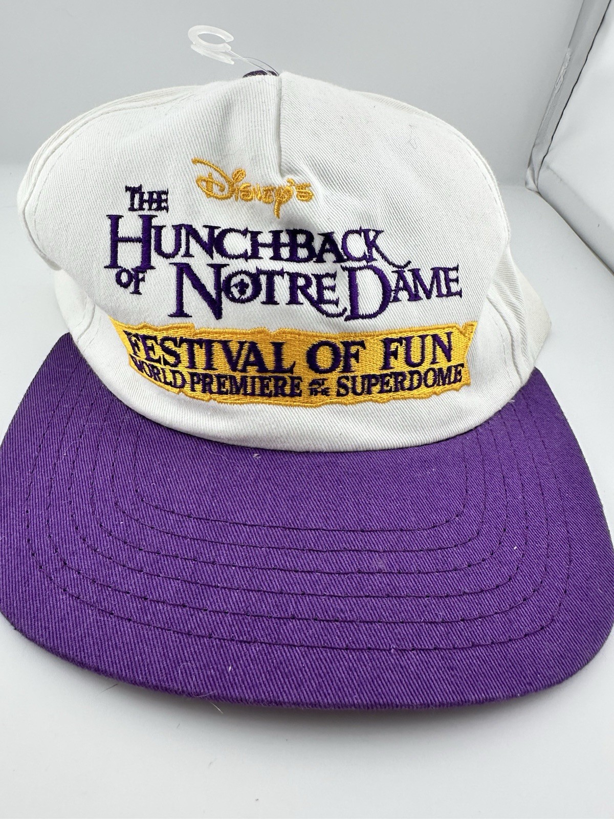 HUNCHBACK OF NOTRE DAME FESTIVAL OF FUN 1996 CAP HAT DISNEY MOVIE PROMO VTG 90S HUNCHBACK OF NOTRE DAME FESTIVAL OF FUN 1996 CAP HAT DISNEY MOVIE PROMO VTG 90S