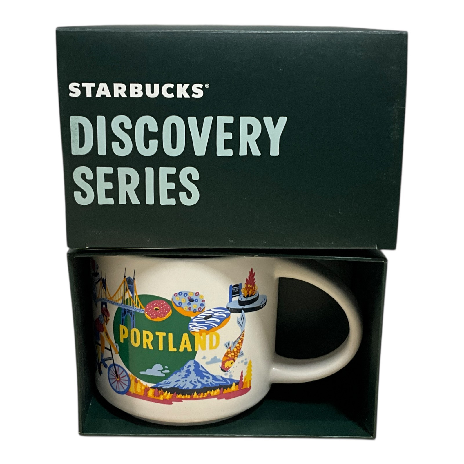 Starbucks Portland Oregon Discovery Series 2024 14 oz Stackable Coffee Mug New Starbucks Portland Oregon Discovery Series 2024 14 oz Stackable Coffee Mug New