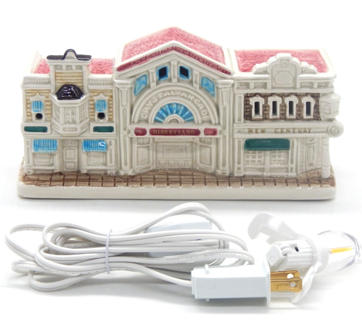Sears 1988 VTG Disney Magic Kingdom Collection Crystal Arcade Clock Shop W/Light Sears 1988 VTG Disney Magic Kingdom Collection Crystal Arcade Clock Shop W/Light
