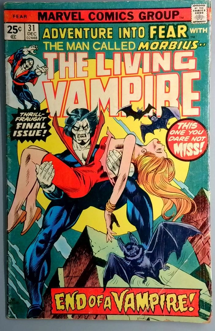 Adventure into Fear #31 GD- Marvel Final Issue Adventure into Fear #31 GD- Marvel Final Issue