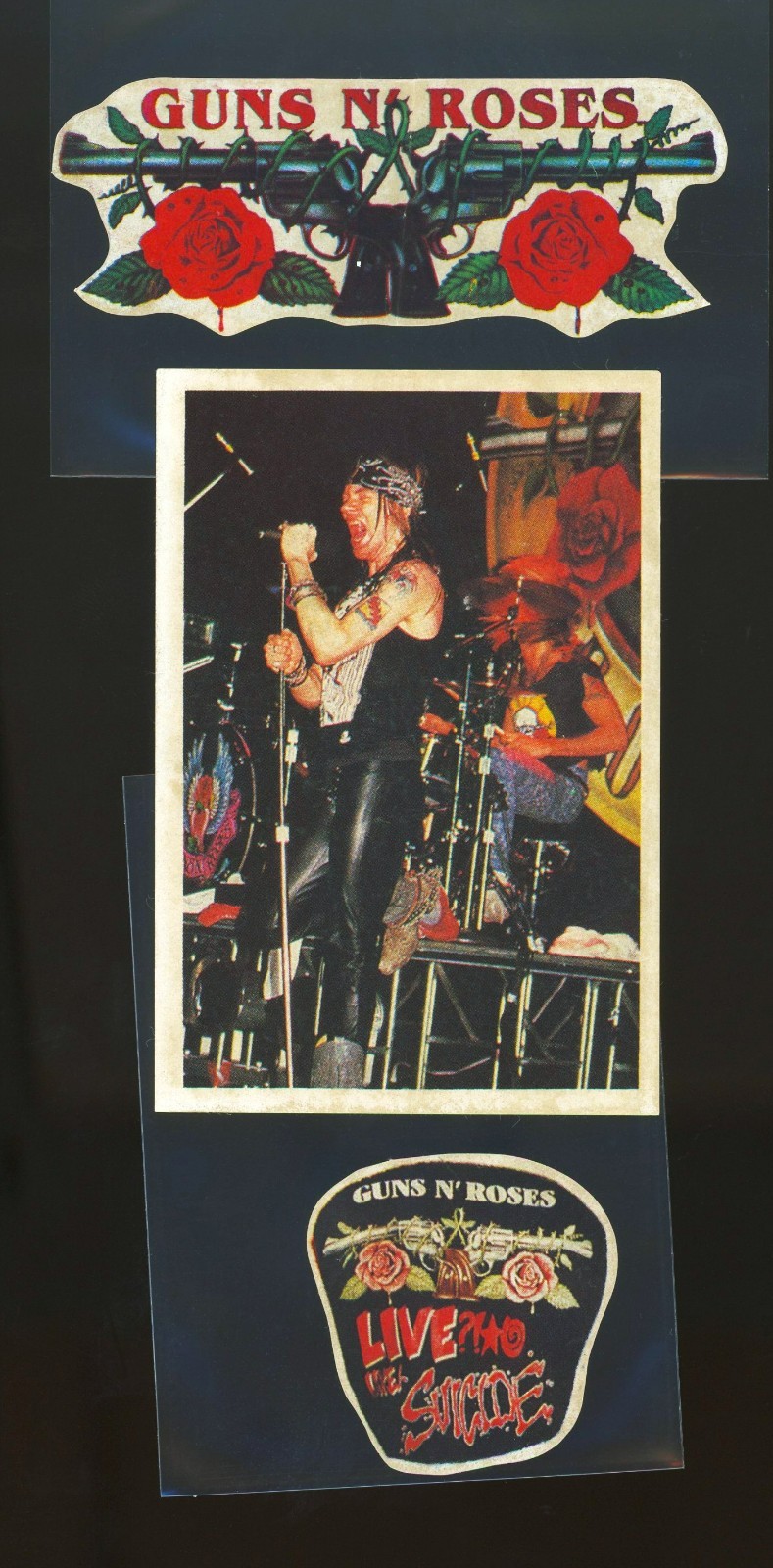 RARE Early '90s Guns n Roses Stickers (All Peeled/Missing Backs) (See Pix) RARE Early '90s Guns n Roses Stickers (All Peeled/Missing Backs) (See Pix)
