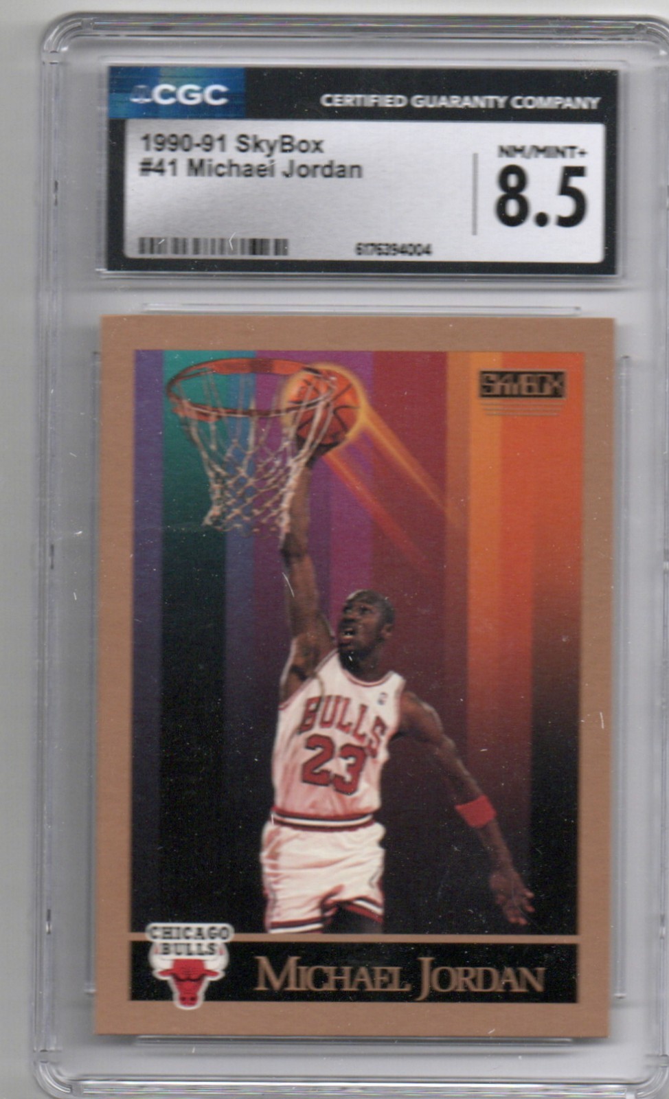 1990 Skybox Michael Jordan #41 CGC 8.5 6176394004 1990 Skybox Michael Jordan #41 CGC 8.5 6176394004
