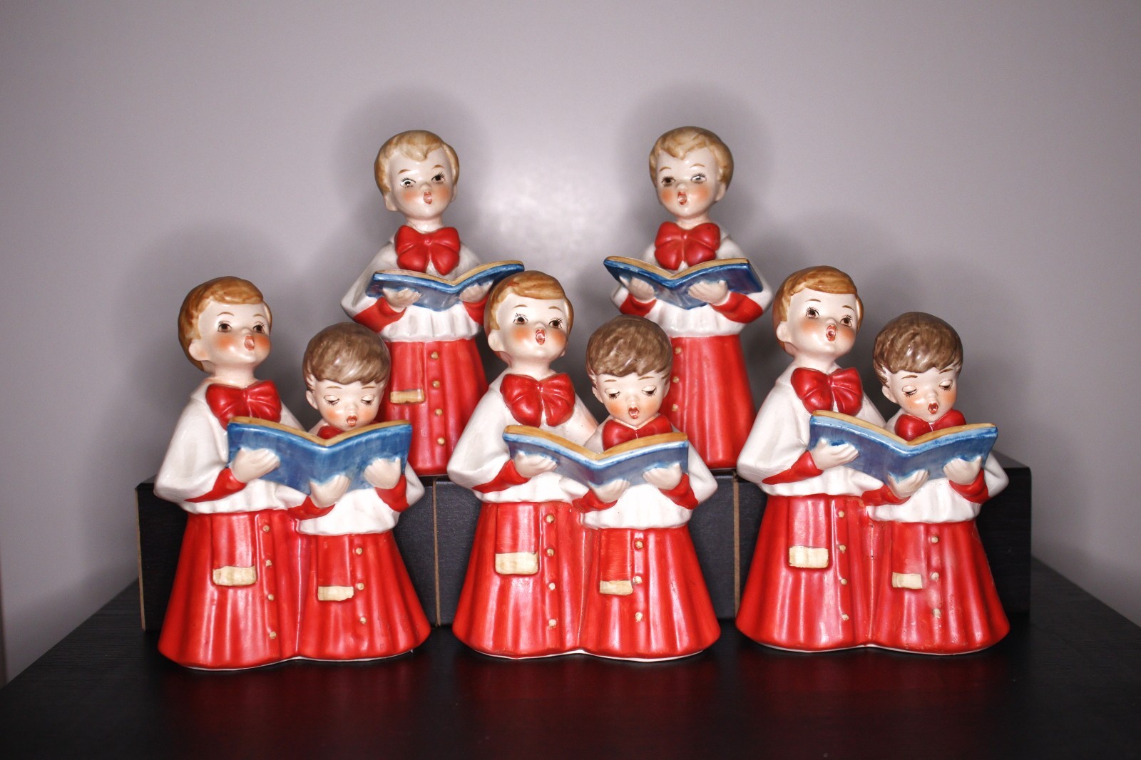 Lot of 5 Vintage Goebel Figurine Christmas Singing Choir Boys Janet Robson 1960s Lot of 5 Vintage Goebel Figurine Christmas Singing Choir Boys Janet Robson 1960s