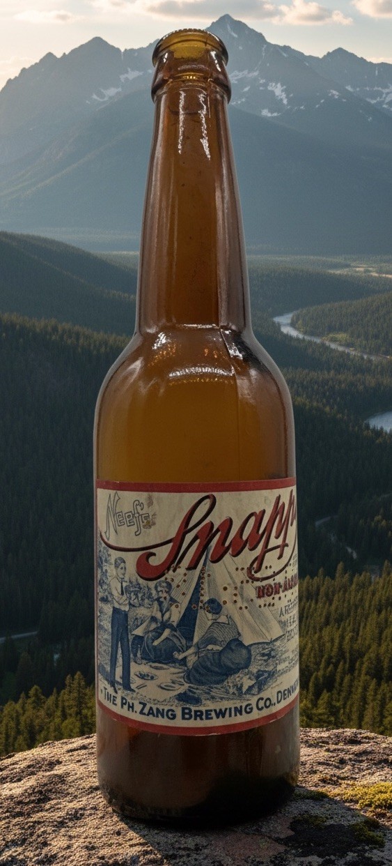 Rare 1918 Pre-Prohibition Ph. Zang Brewing Co. "Snappy" Non-Alcoholic Bottle Rare 1918 Pre-Prohibition Ph. Zang Brewing Co. "Snappy" Non-Alcoholic Bottle