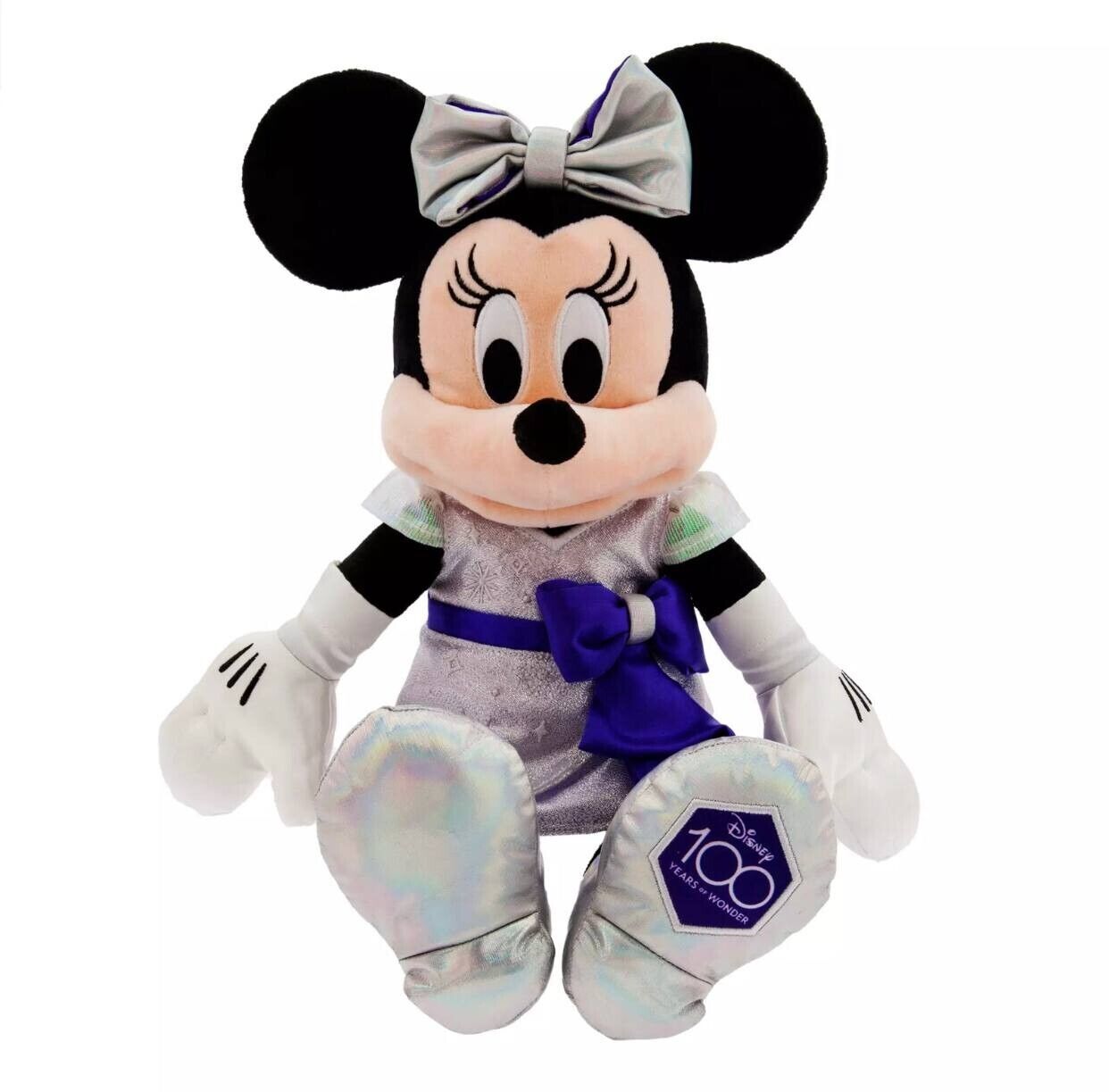 2023 Disney Platinum D100 100 Years Wonder Anniversary Minnie Mouse Plush New