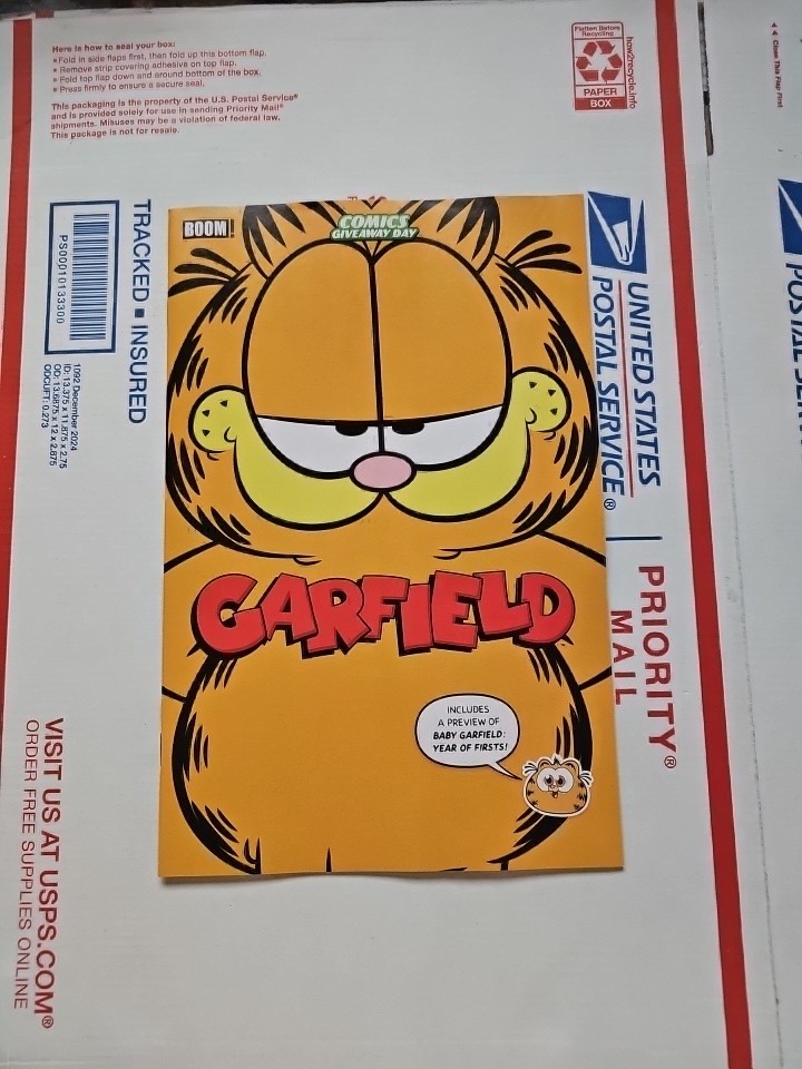 GARFIELD 1 NM 2026 PROMO COMIC GIVEAWAY DAY Bag & BOARDED GARFIELD 1 NM 2026 PROMO COMIC GIVEAWAY DAY Bag & BOARDED