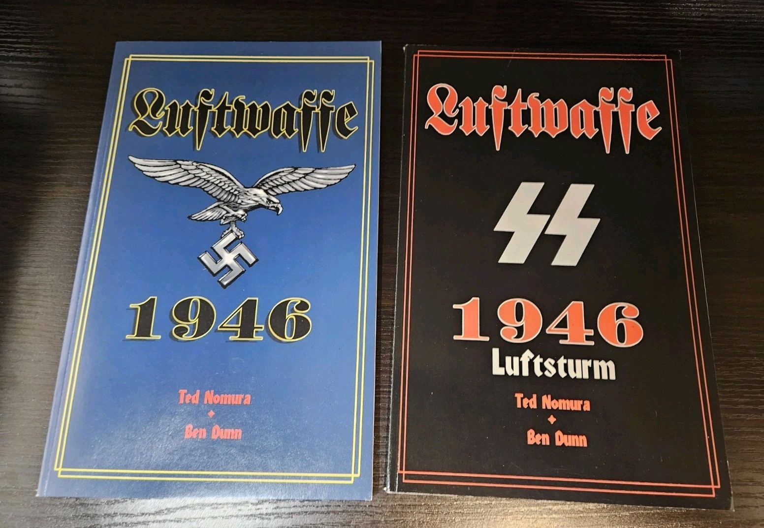 Luftwaffe: 1946, Vol 1: Fires of Faith + Vol 2: Luftstorm Antarctic Press. 1997 Luftwaffe: 1946, Vol 1: Fires of Faith + Vol 2: Luftstorm Antarctic Press. 1997