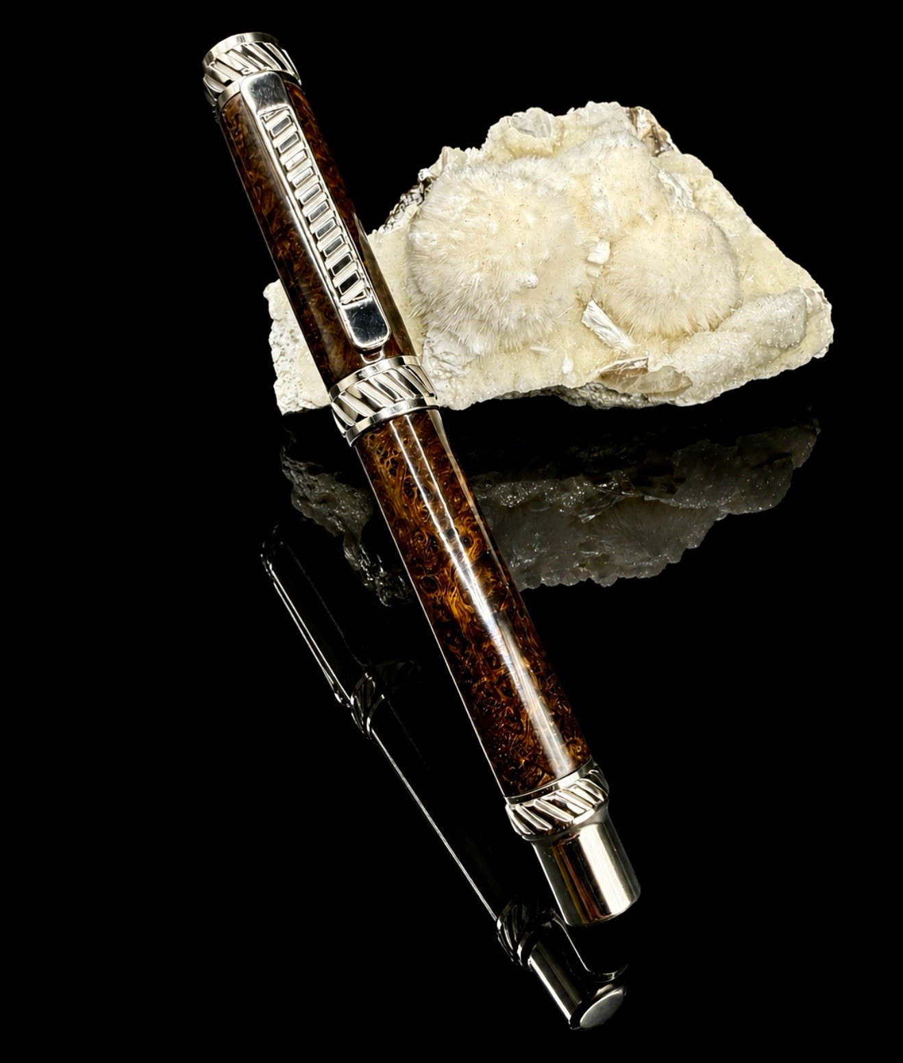 Ultra Rare African Blackwood Burl Rollerball Executive or Heirloom Pen Ultra Rare African Blackwood Burl Rollerball Executive or Heirloom Pen
